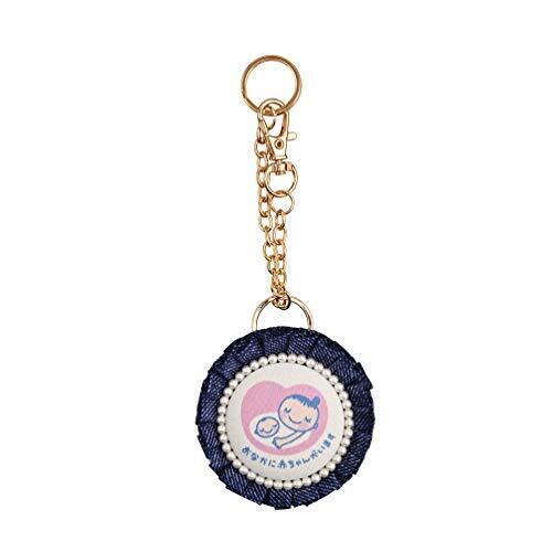 てんとうむし【マタニティロゼット】キーホルダー マタニティ マーク ロゼット プレママ 安産祈願 お祝い プレゼント ギフト ベビーシャワー マタニティーロゼット (インディゴブルー),マタニティマーク,配布,