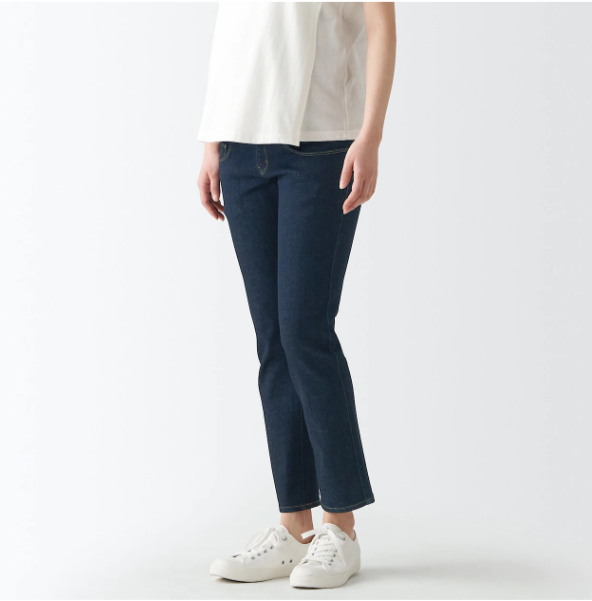 縦横ストレッチデニム産後もはけるスリムストレートパンツ,マタニティウェア,ブランド,