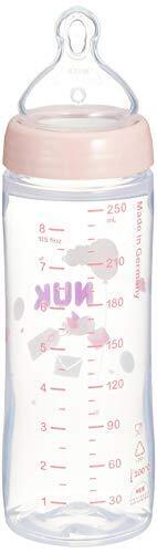 NUK ヌーク プレミアムチョイススリムほ乳びん(プラスチック製) ことり 250ml 0ヵ月から イヤがらずに飲める おっぱいに近いほ乳びん 【ドイツ製】 FDNK03208150,哺乳瓶,選び方,