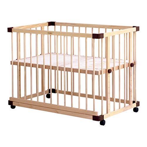 farska(ファルスカ) ベビーベッド 兼 ベビーサークル ( ベッドサイドベッド03 746050 ) 工具不要 柵の着脱で添い寝もできる(新生児~乳幼児) ナチュラル,ベビーベッド,おすすめ,