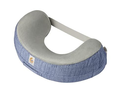 Ergobaby エルゴベビー ナチュラルカーブ・ナーシングピロー ヴィンテージブルー/ベルト付き FDEGNPAVNBLSTP,授乳クッション,