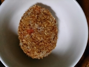 【離乳食後期】油不使用!揚げずにコロッケ,離乳食,後期,じゃがいも