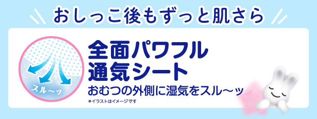 全面パワフル通気シート,夜用おむつ,