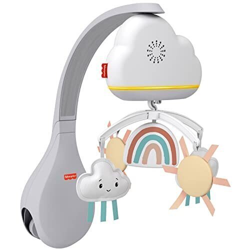 フィッシャープライス(fisher price) 2WAYレインボーシャワーメリー【ナイトライトが取り外して使える】【お誕生日(0ヵ月)~】 HBP40,ベビーベッド,おもちゃ,メリー