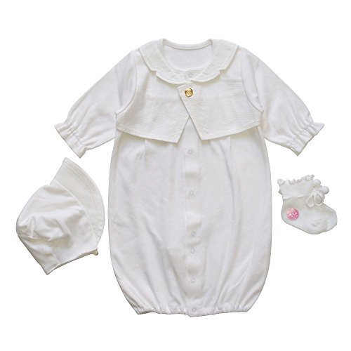 春秋素材 タキシードデザイン 男の子 日本製 新生児ベビー用セレモニードレス 服装 お宮参り退院時に お帽子とベビーソックス付き3点セット,ベビー,セレモニードレス,