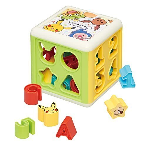 トイローヤル モンポケ さいころパズル ( ブロック遊び / パズル遊び / 指先遊び ) 楽しく学べる 知育おもちゃ ( 形 / 色 / 数字 / アルファベット ) 1歳 2歳 3歳 知育 おもちゃ 型はめ,1歳,おもちゃ,男の子