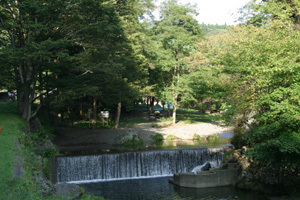 三滝堂ふれあい公園,宮城県,川遊び,公園
