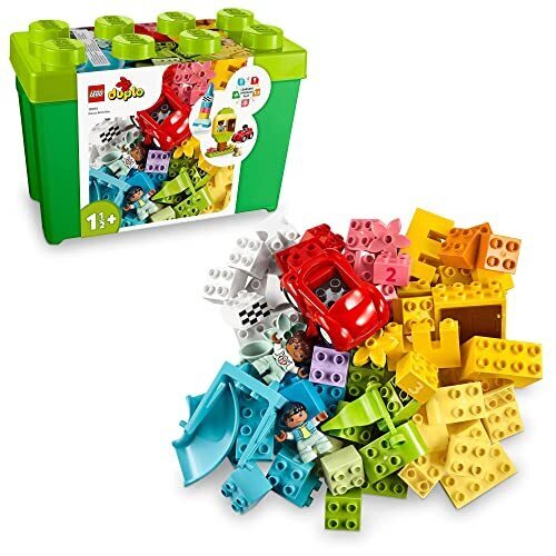 レゴ (LEGO) デュプロ おもちゃ 知育玩具 デュプロのコンテナ スーパーデラックス 10914 男の子 女の子 2歳 3歳 子供 赤ちゃん 幼児 知育 玩具 誕生日 プレゼント ギフト レゴブロック 1歳半 ~,知育玩具,2歳,