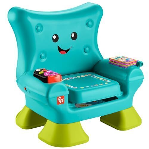 フィッシャープライス(fisher price) すわってたのしい！わんわんのバイリンガルチェア 赤ちゃん・幼児おもちゃ 知育・学習玩具 英語 ・ 外国語 ・ ベビーチェア 1歳から ブルー HYP37,英語,知育,玩具