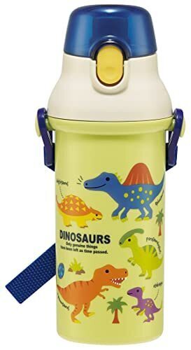 スケーター (skater) 水筒 ディノサウルス ピクチャー 480ml 子供用 男の子 抗菌 プラスチック製 日本製 PSB5SANAG-A,水筒,1歳,