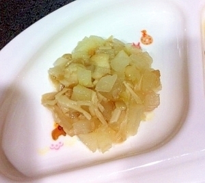離乳食完了期♪麩&大根&エノキの味噌煮☆,離乳食,えのき,