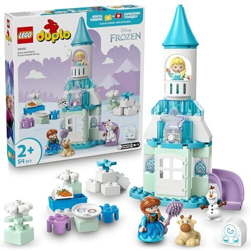 レゴ(LEGO) レゴ(LEGO) デュプロ ディズニー エルサの氷のおしろパーティ おもちゃ 玩具 誕生日 プレゼント ブロック 知育 男の子 女の子 子供 1歳半 2歳 4歳 幼児 アナと雪の女王 ディズニー グッズ ごっこ遊び おままごと 10455,2歳,女の子,プレゼント