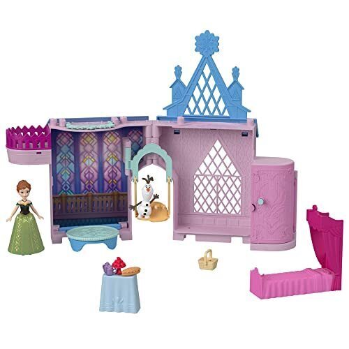 マテル(MATTEL)ディズニー(Disney)/アナと雪の女王(Frozen) アナとアレンデールのおしろ(かさねるおしろシリーズ!ミニドール)【着せ替え人形・お城 】【ハウス、アクセサリー付き】 【3才~】【プレゼント】 HLX02,アナと雪の女王,おもちゃ,人気