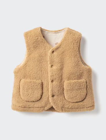 ボアフリースベスト,ユニクロ,ベビー服,子供服