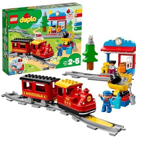 レゴ(LEGO) デュプロ キミが車掌さん! おしてGO機関車デラックス おもちゃ 玩具 プレゼント 誕生日 ブロック 知育 クリスマス 男の子 女の子 子供 1歳半 2歳 5歳 幼児 電車 乗り物 街づくり 10874,3歳,男の子,おもちゃ
