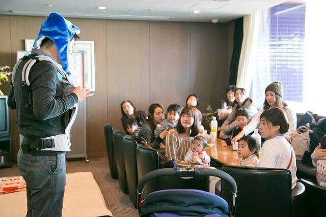 参加者をお迎えするスタッフ,親子,撮影会,イベント