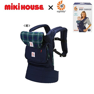 落ち着いたチェック柄なので【新品】ergobaby×mikihouse 抱っこ