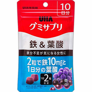 UHA グミサプリ 鉄＆葉酸