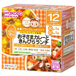 栄養マルシェ お子さまカレーときんぴらランチ 90g+80g