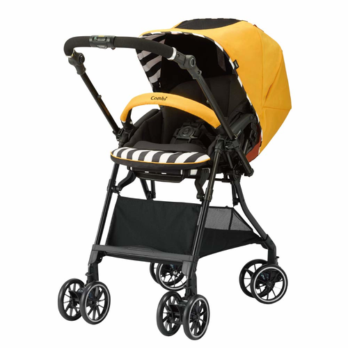 コンビ⭐️【希少】スゴカル4キャスエッグショックHS ハニービーイエローベビーカー ホワイトレーベル スゴカルα 4キャス compact エッグショック HS