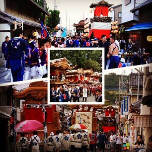 東京の各地で開催されたお祭りのスナップショットの画像