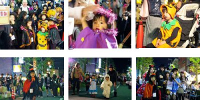 子どもたちがハロウィンコスプレをしている画像