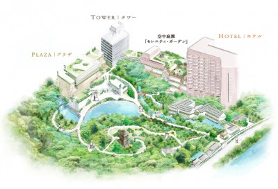 椿山荘の全景マップの画像