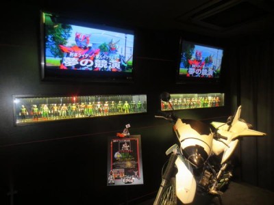 子連れで楽しむ仮面ライダーザダイナーのフォーゼのバイクの画像