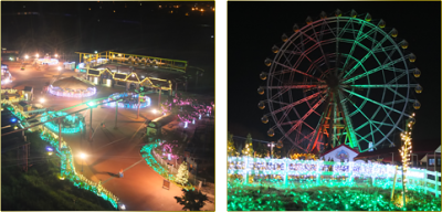 2014年クリスマスの東武動物公園キラキラファームの画像