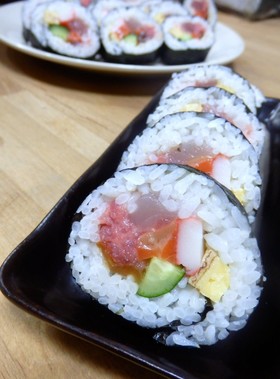 海苔巻の具、節分恵方巻、太巻きの画像