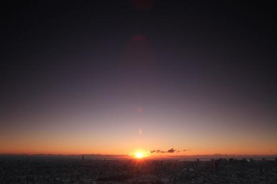 東京サンシャイン60の初日の出の名スポットから見る景色イメージ画像