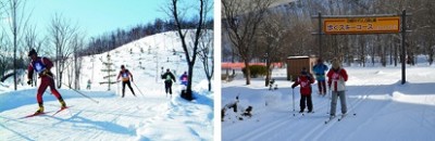 札幌、子どもと遊ぶ、そり遊び、歩くスキーの画像