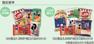 株主優待おすすめ亀田製菓の画像