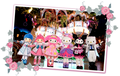サンリオピューロランドの人気キャラクターマイメロディパレードの画像01