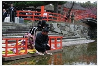 子どもイベントひな祭り流し雛の画像