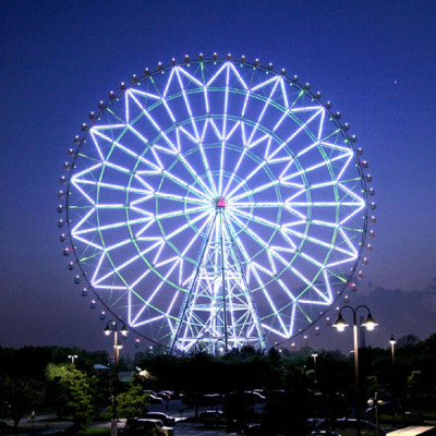 天空、観覧車、パノラマビュー、ダイヤと花の観覧車の画像