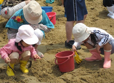 長崎潮干狩り千里ヶ浜の画像