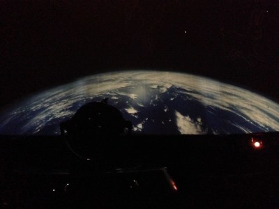 長野市立博物館で子どもと一緒にプラネタリウムの画像