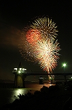 夏に子どもと一緒に楽しめる祭りの打ち上げられる花火の画像02