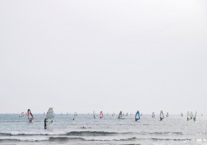 葉山の公園から海が見える画像