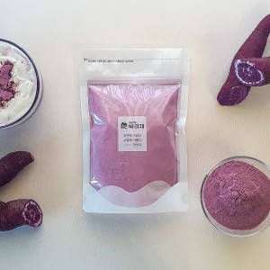 싸리재 [ 구운 자색고구마가루 300g ] 고구마라떼 죽 베이킹 재료 천연 분말