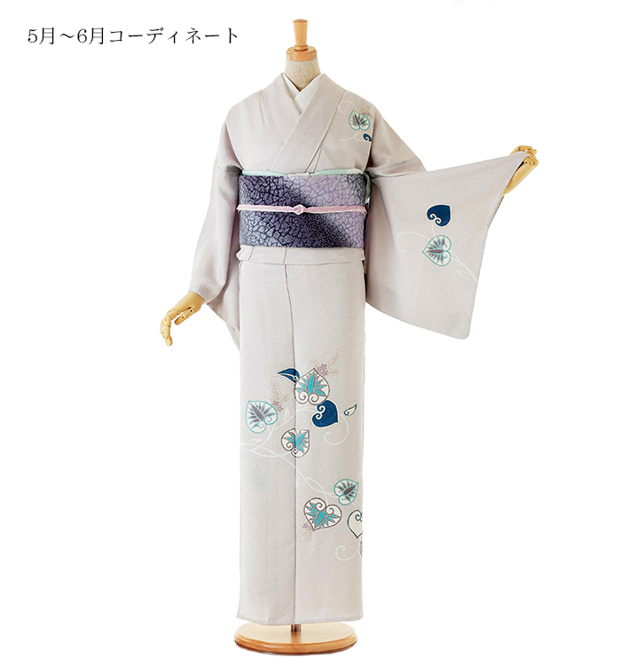 単衣(ひとえ)訪問着 No.AC-0313-Mサイズ