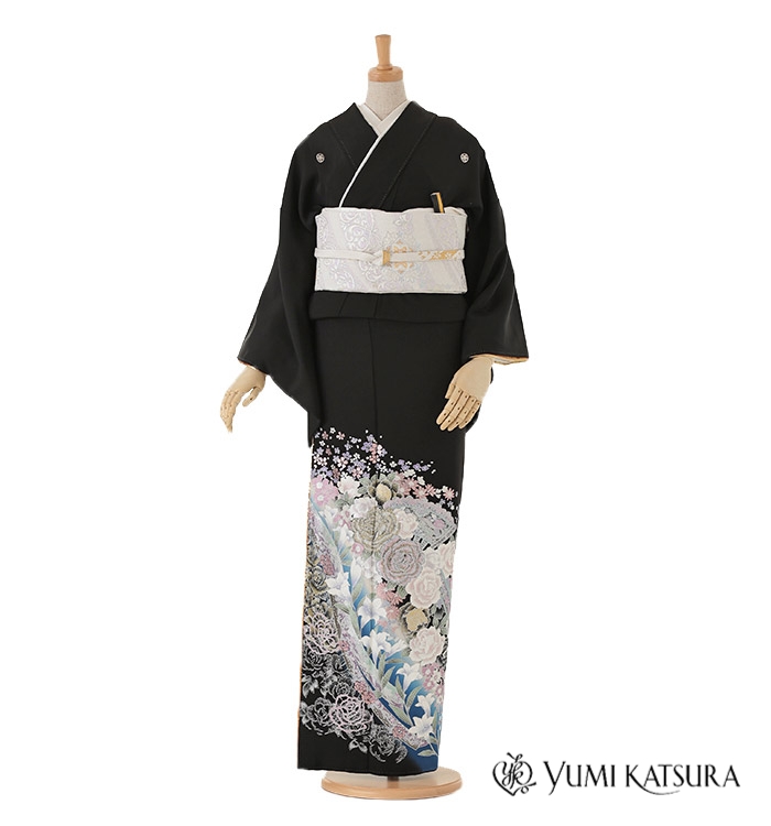 桂由美 黒留袖 No.CA-0004-Lサイズ