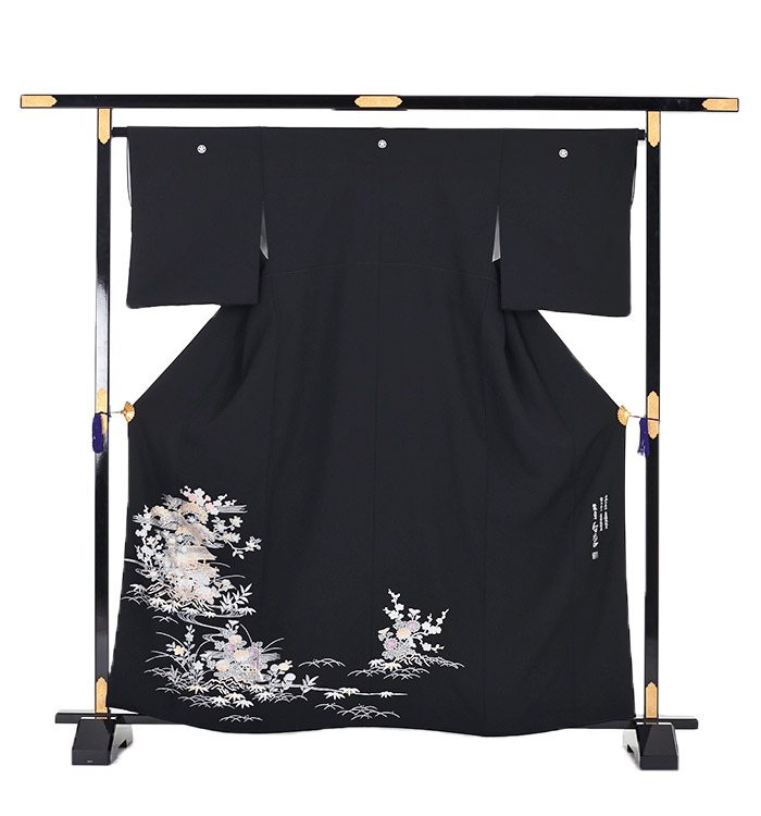 正絹【新品、未使用】極上逸品【トールサイズ】作家物 本金箔 黒留袖フルセット6点 000000005553_VM6LNy3.jpg