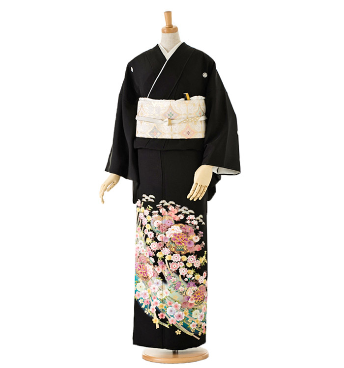 黒留袖　着物のみ　 最終お値下げ価格です。 黒留袖レンタル 大きいサイズ 安い mito-308 50代 60代 高級