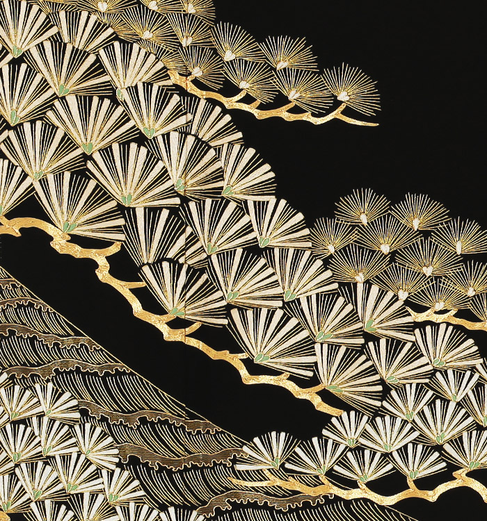 黒留袖　落款　刺繍　たたき染　6点セット 総刺繍 黒留袖 No.CA-0027-Mサイズのレンタル｜きもの365