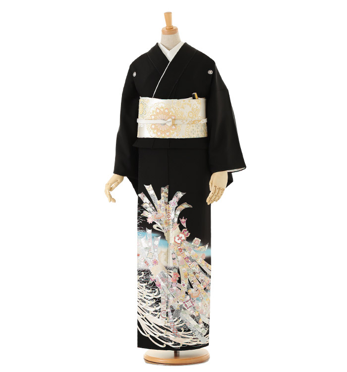 関芳 黒留袖 No.CA-0035-Lサイズ