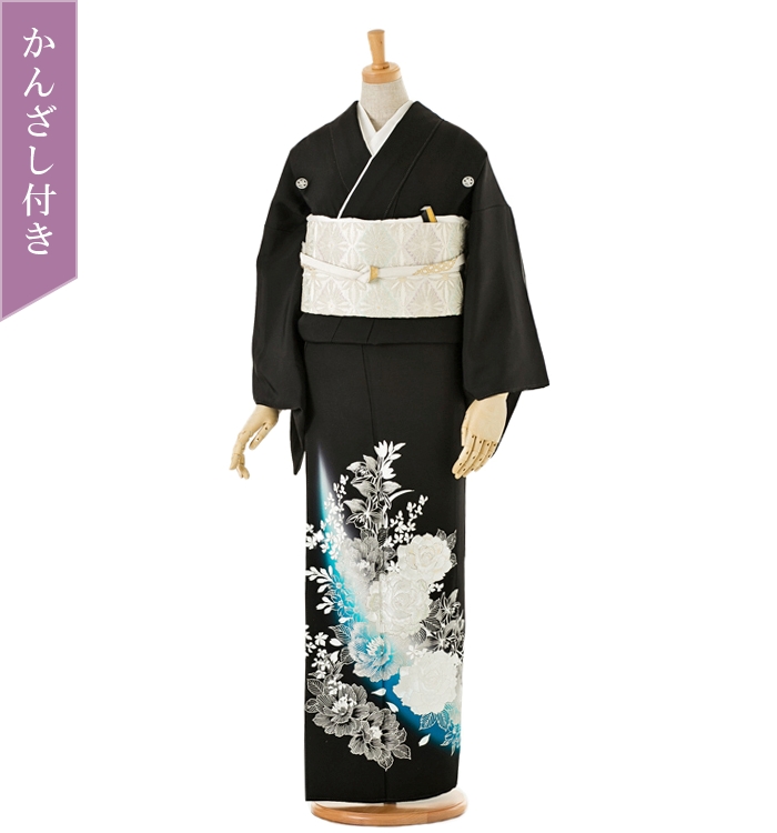 【かんざし付】黒留袖 No.CA-0042-Mサイズ