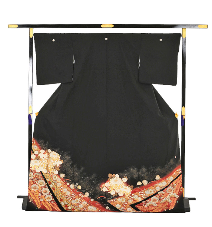 留袖　黒留袖　辻ヶ花　正絹 辻が花留袖の通販 | 着物・和服の価格比較ならビカム