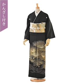 かんざし付】辻が花 黒留袖 No.CA-0776-Mサイズの通販｜きもの365